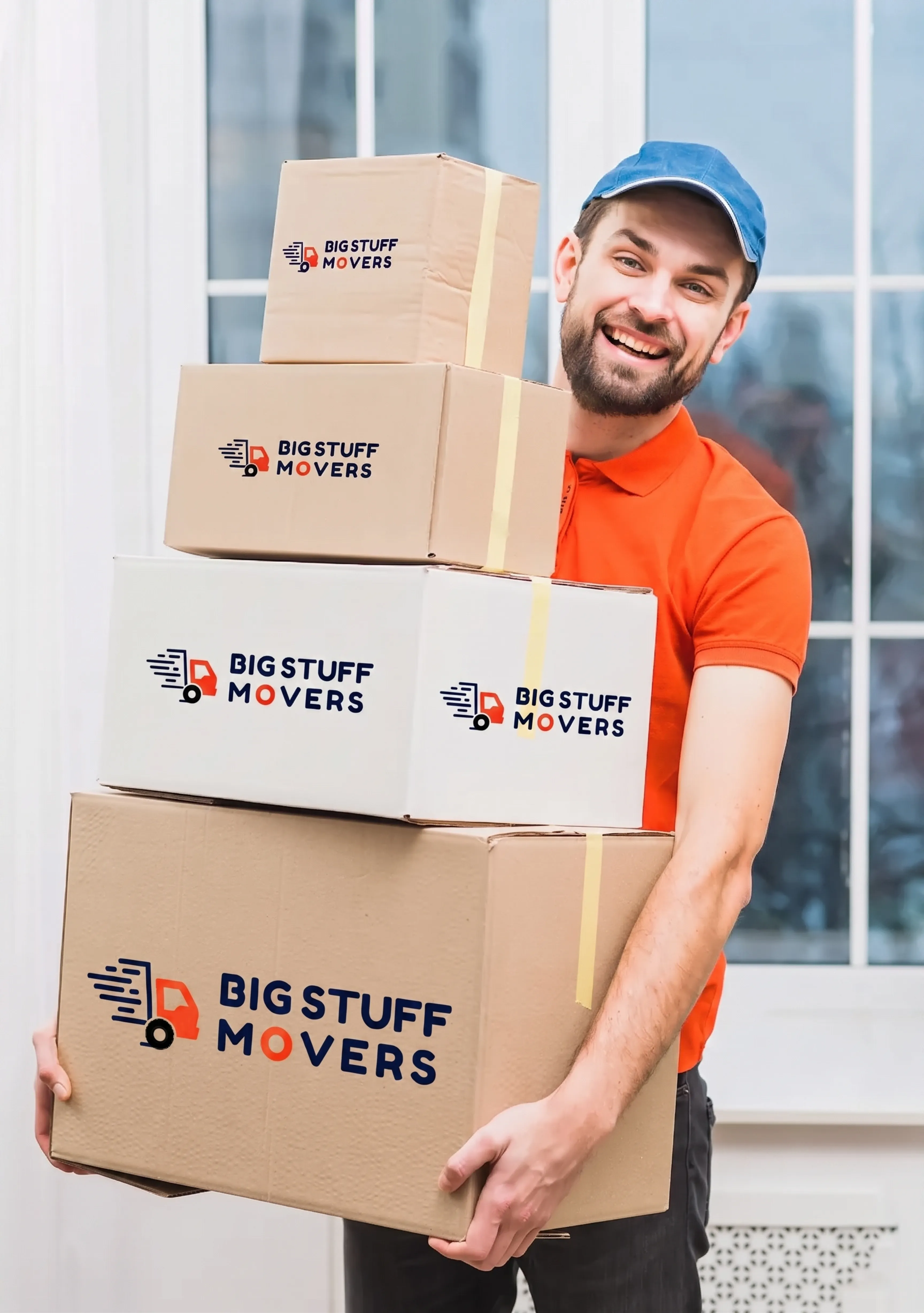 Big Stuff Movers crew preparing for a home removal in Melbourne