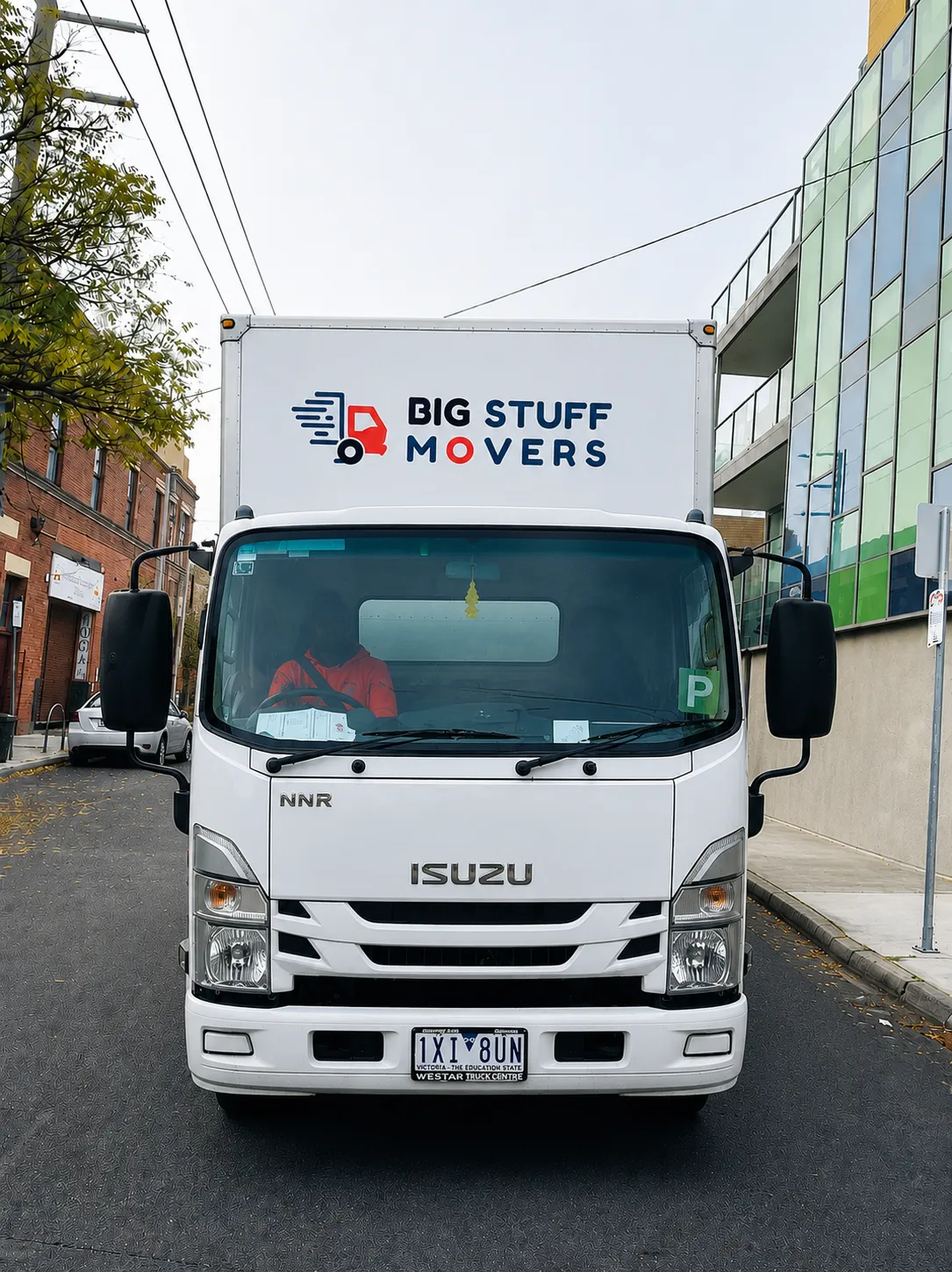 Big Stuff Movers Isuzu truck